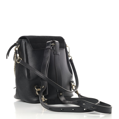 Chloe Suede Calfskin Faye Backpack Black 4 of 12