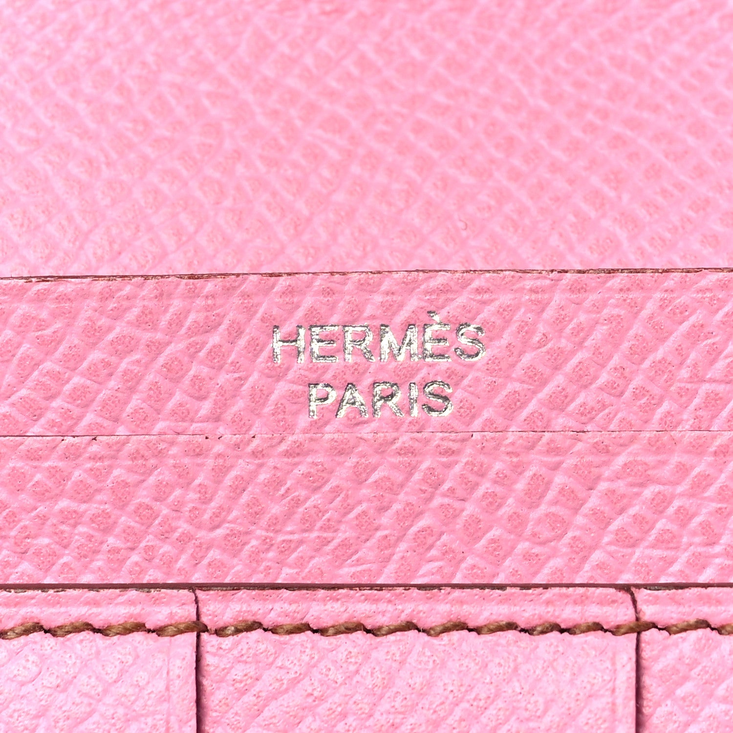 Hermes Epsom Bearn Gusset Wallet 5P Pink 6 of 7