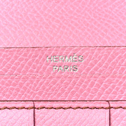 Hermes Epsom Bearn Gusset Wallet 5P Pink 6 of 7