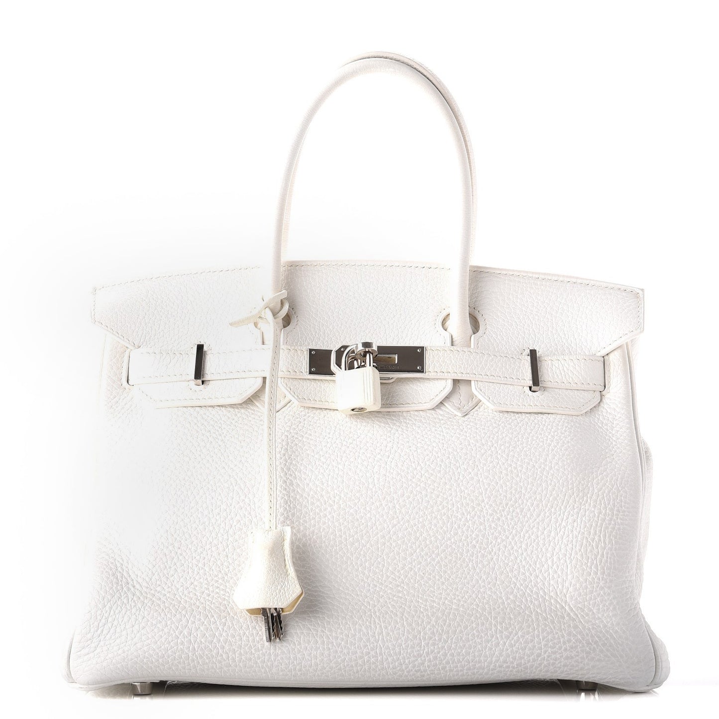 Taurillon Clemence Birkin 30 White