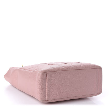 Chanel Caviar Quilted Petit Shopping Tote PST Pink 4 of 10