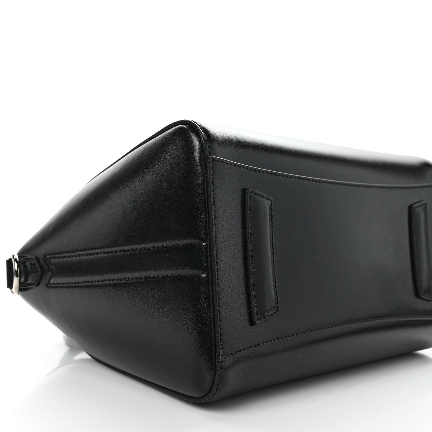 Shiny Lord Calfskin Small Antigona Black