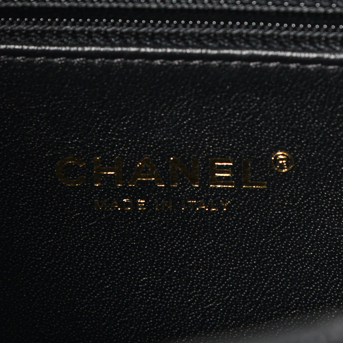 Caviar Lizard Quilted Small Coco Handle Flap Black