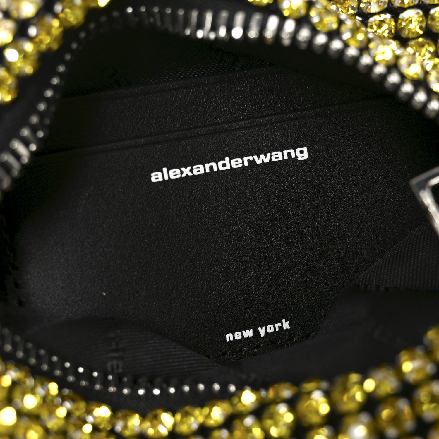 Alexander Wang Mesh Crystal Rhinestone Mini Heiress Pouch