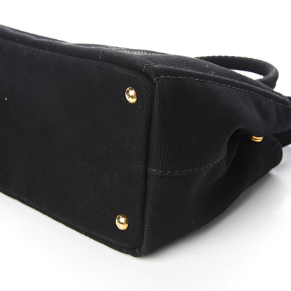Prada Canapa Small Logo Tote Black 7 of 9