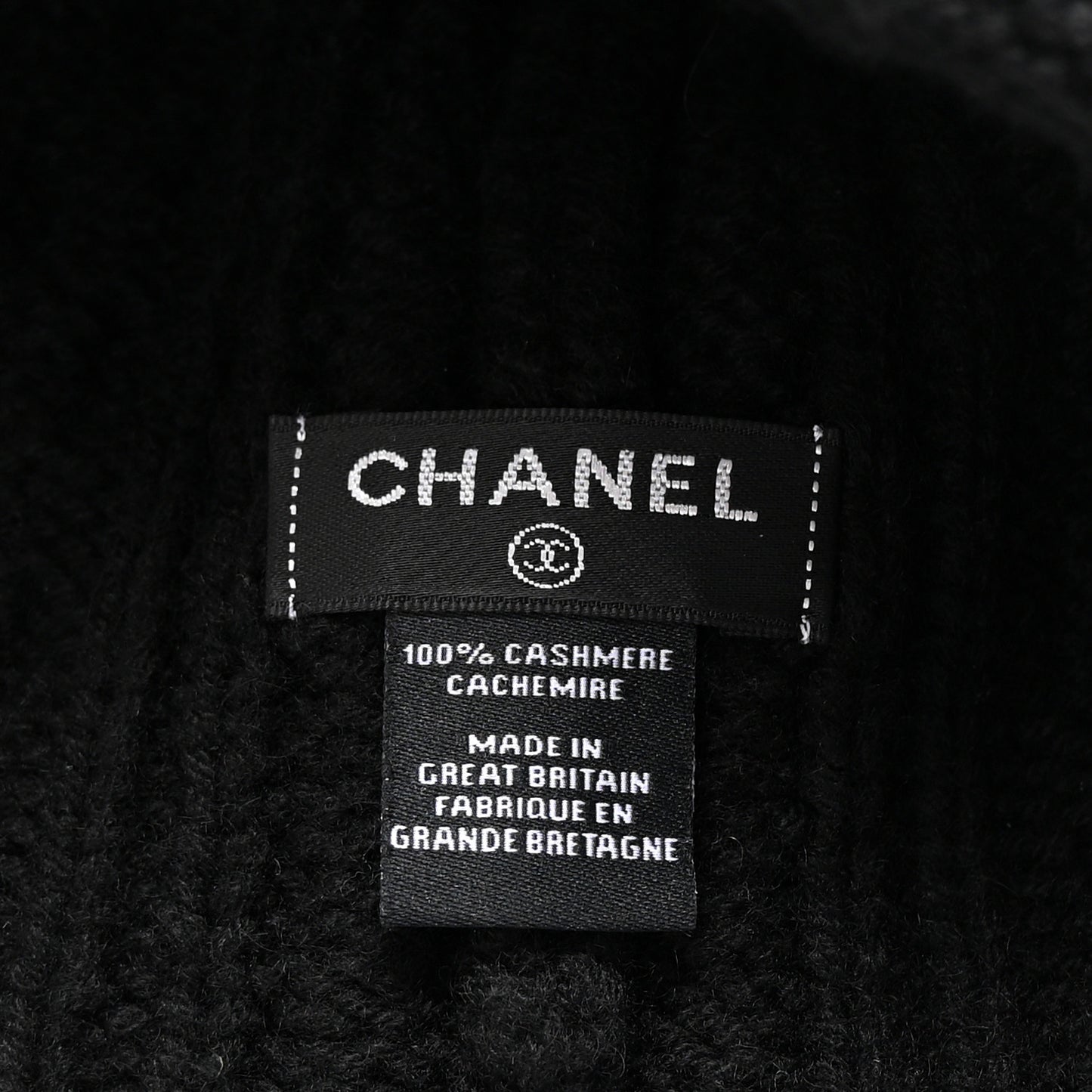 Cashmere CC Beanie Hat Black
