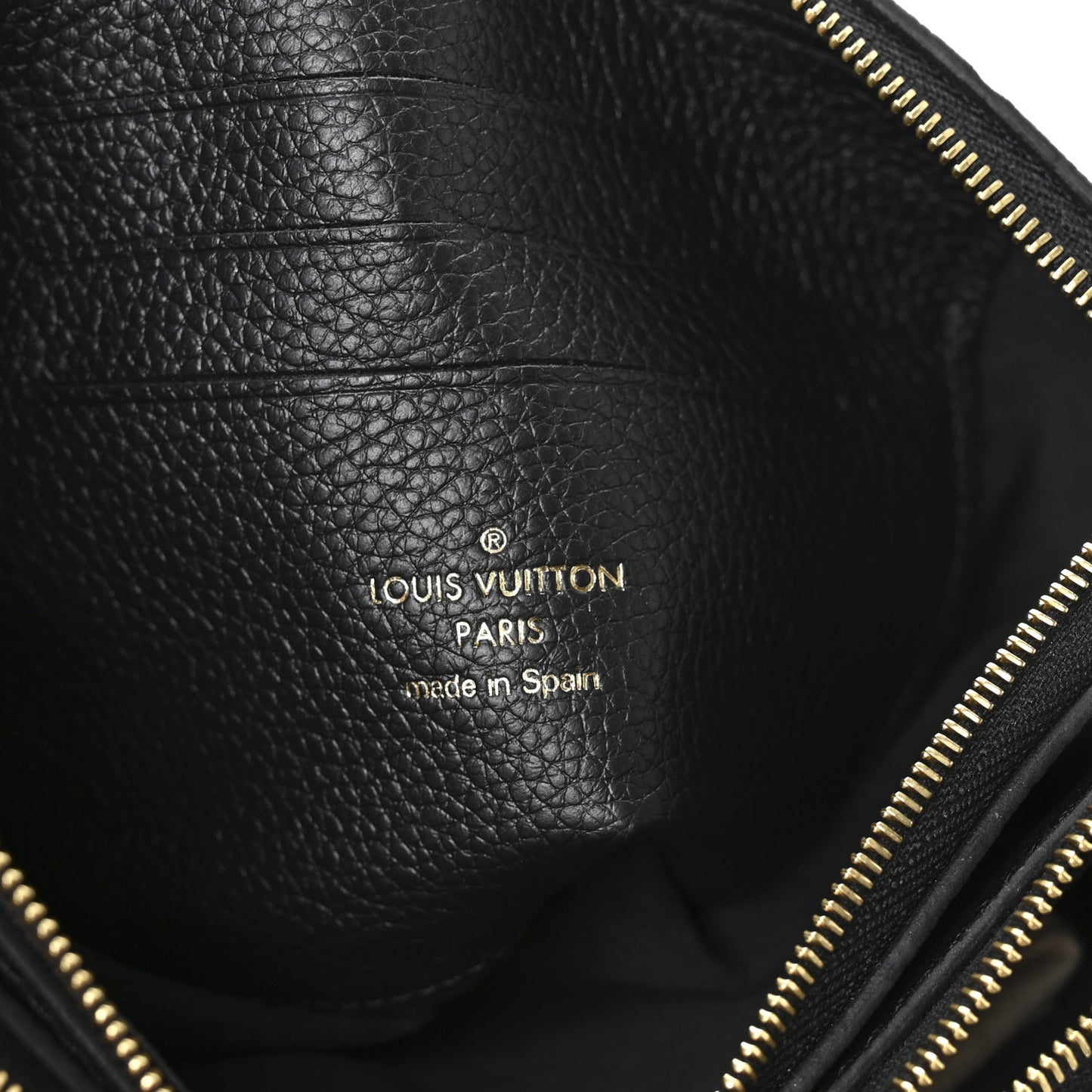 Empreinte Double Zip Pochette Black