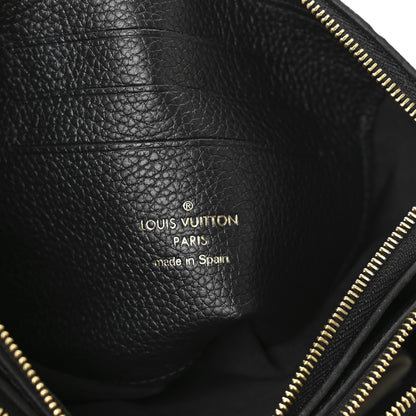 Louis Vuitton Empreinte Double Zip Pochette Black 6 of 9