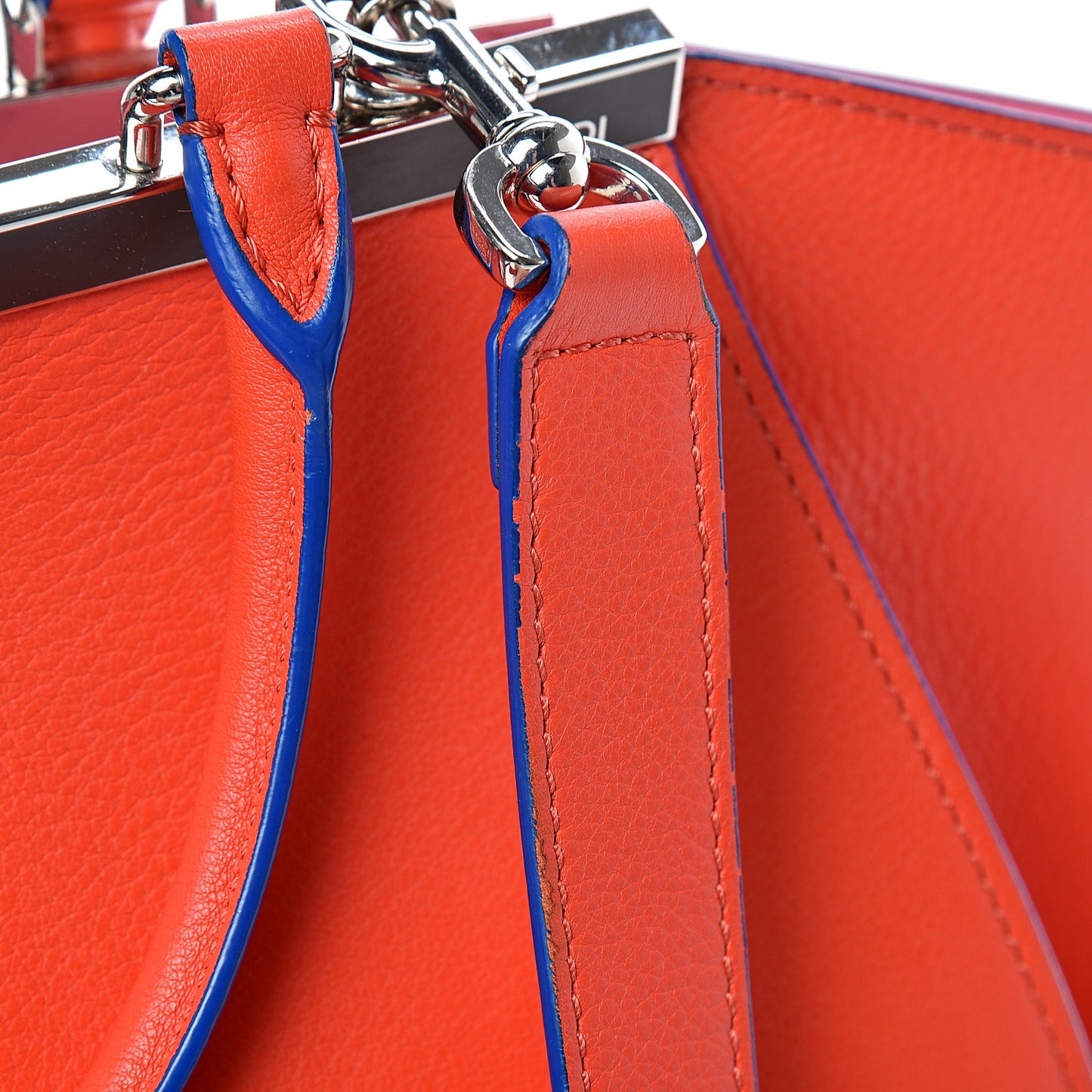 Vitello Dolce Shiny Nappa Petite 3Jours Tote Papavero
