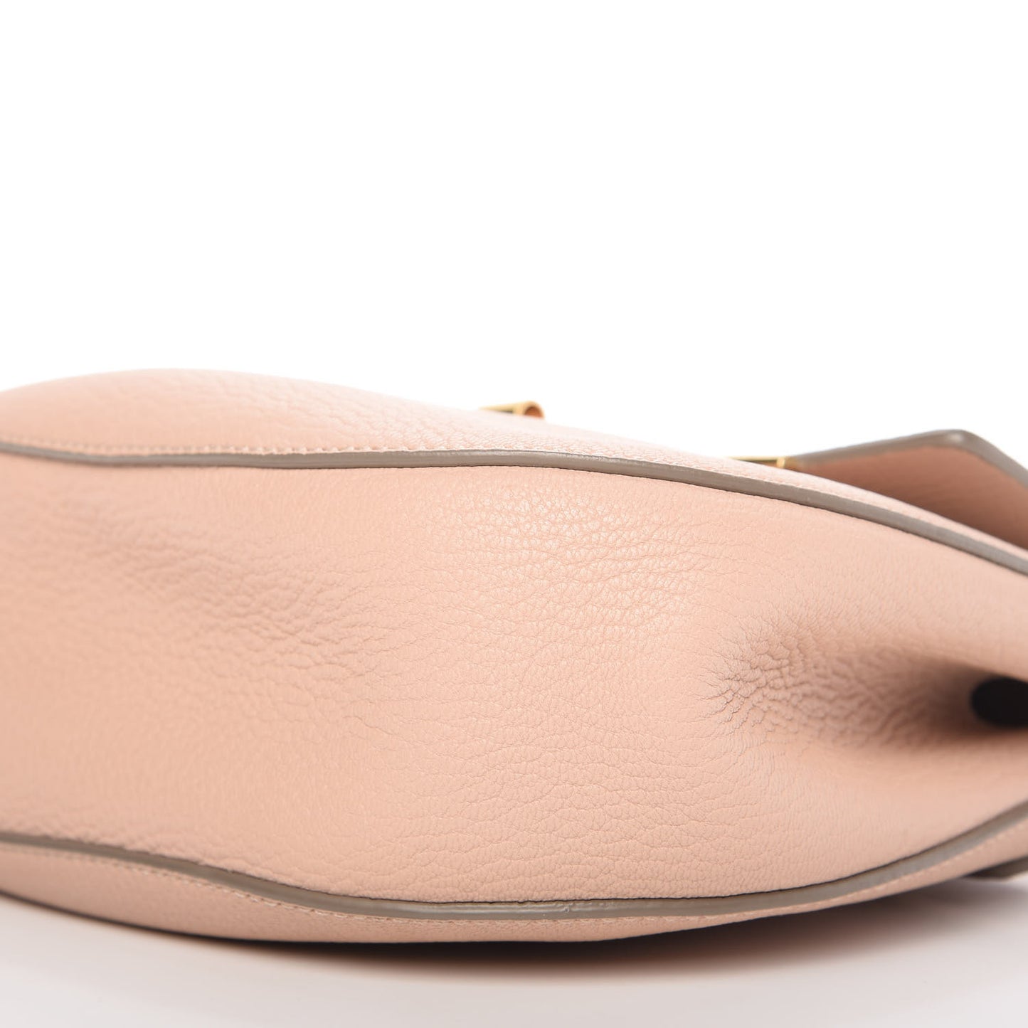 Grained Lambskin Drew Shoulder Bag Cement Pink