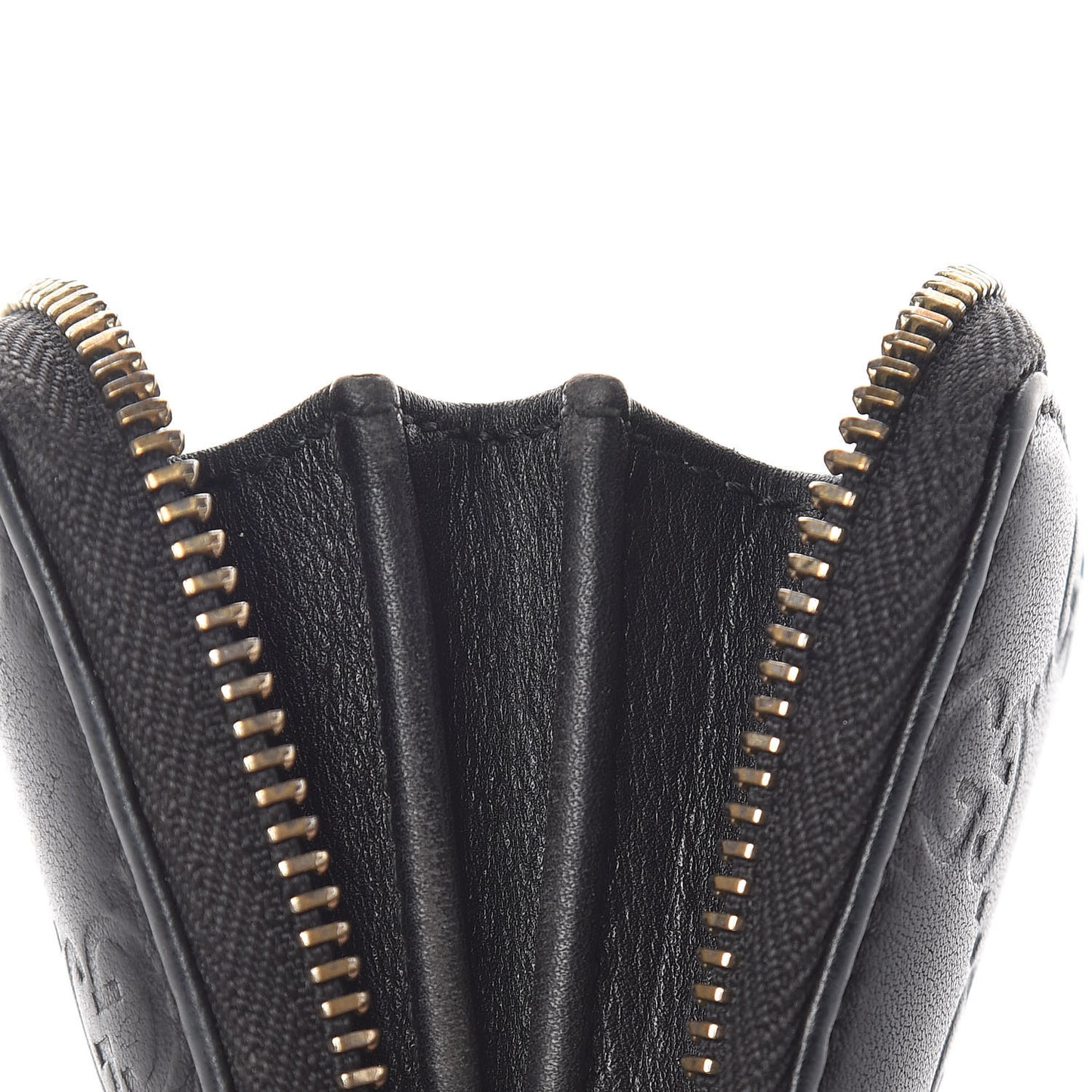 Guccissima Zip Around Card Case Black