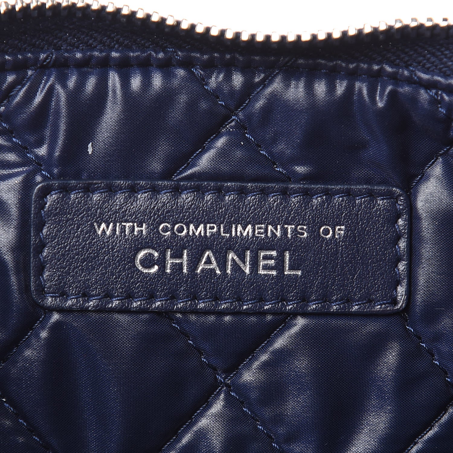 Chanel Caviar Quilted Small Pouch Navy 8 of 11