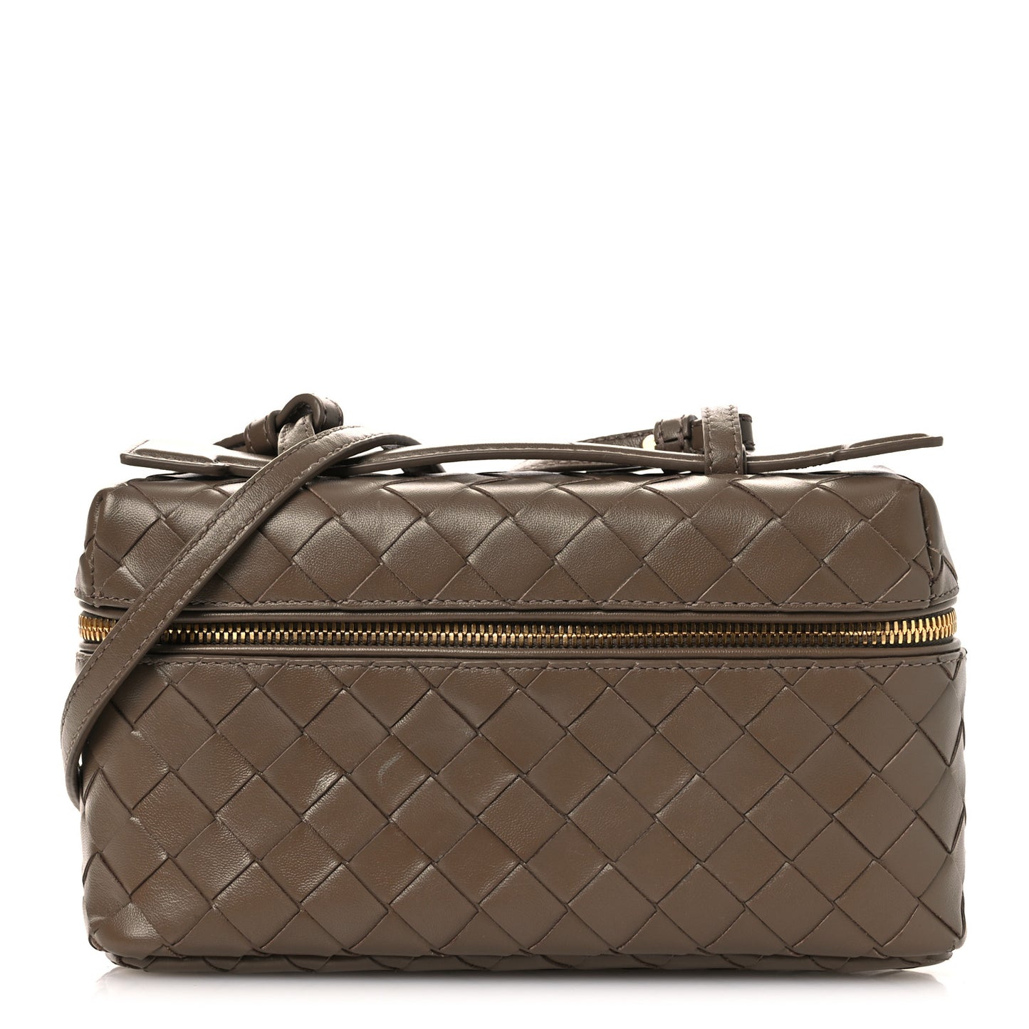 Calfskin Intrecciato Bang Bang Vanity Case Pinecone