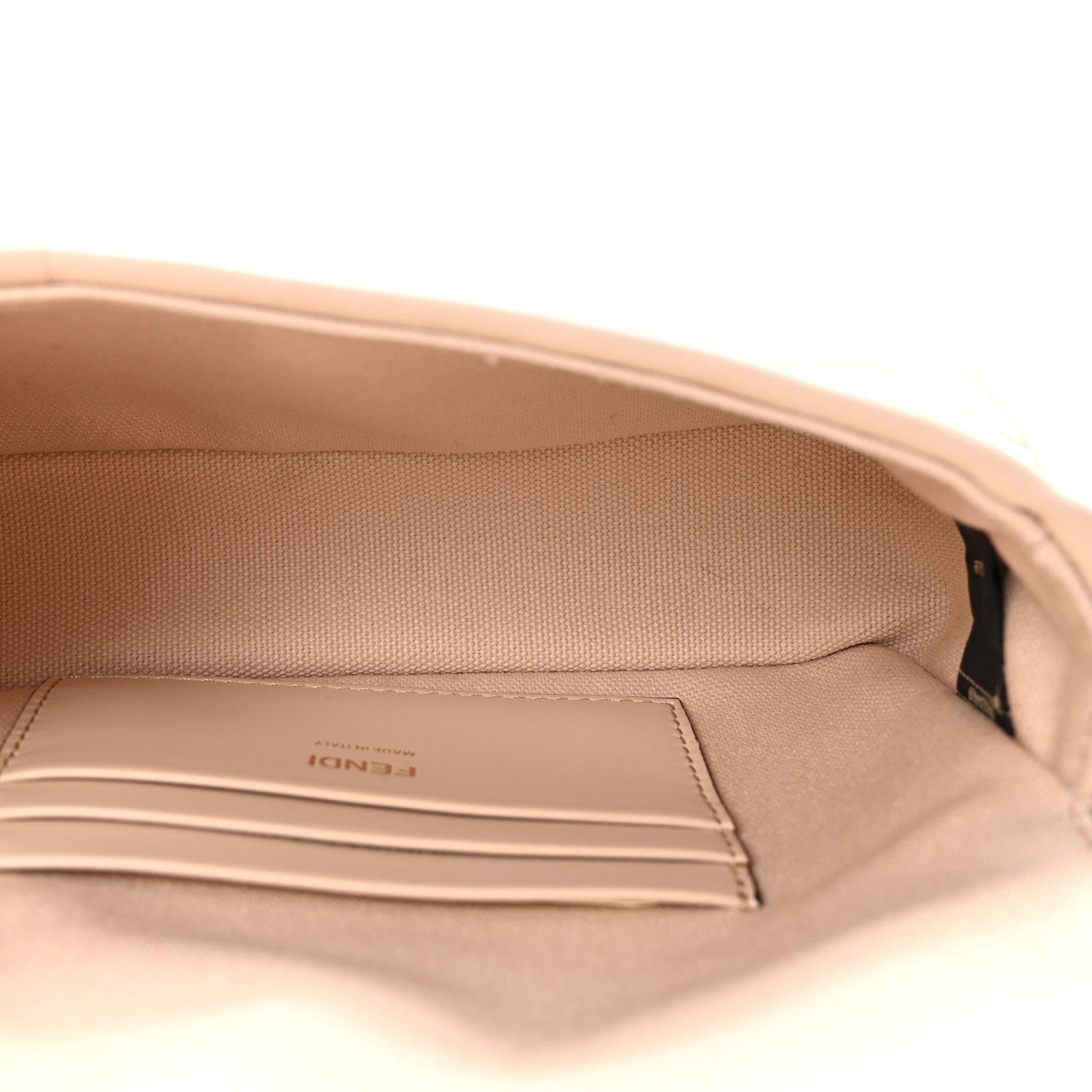 Fendi Canvas Vitello King Bi-Color Strap FF Embroidered Mini