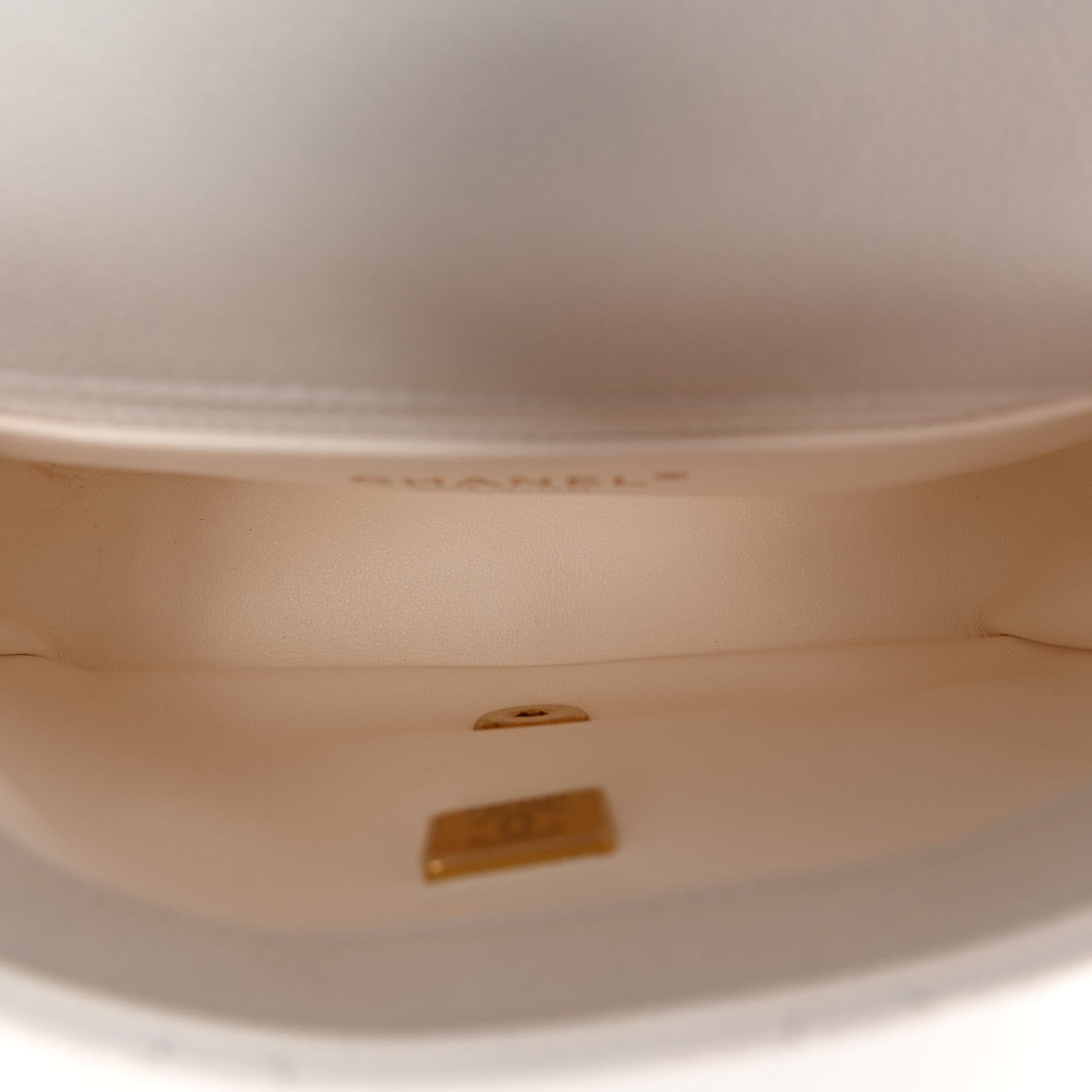 Chanel Caviar Quilted Mini Sweetheart Flap White 5 of 10
