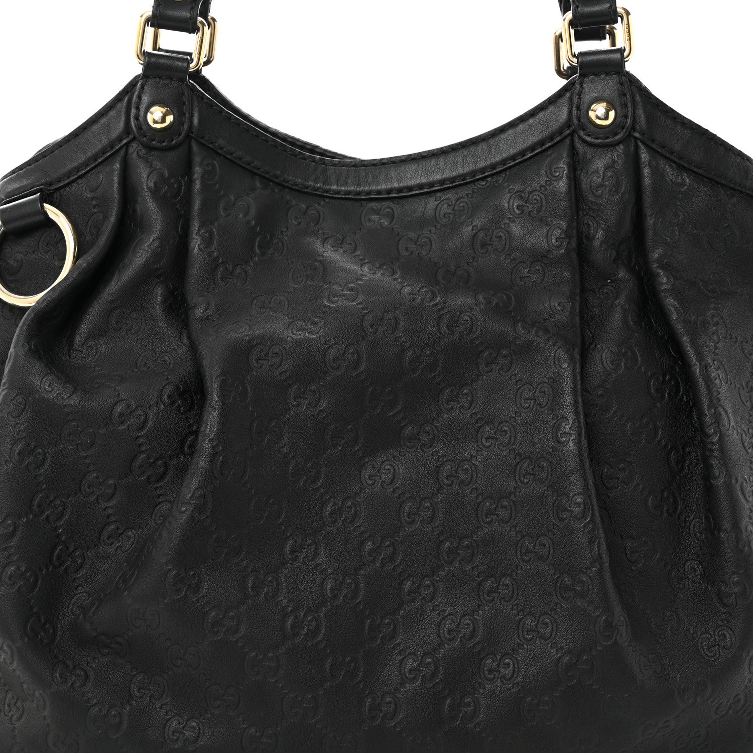 Gucci Guccissima Large Sukey Tote Black 8 of 11