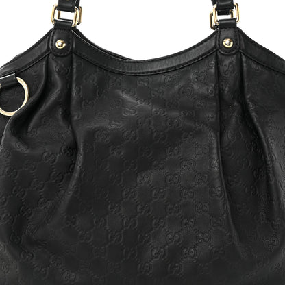 Gucci Guccissima Large Sukey Tote Black 8 of 11