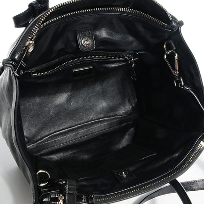 Prada Glace Calf Twin Pocket Tote Nero Black 9 of 14