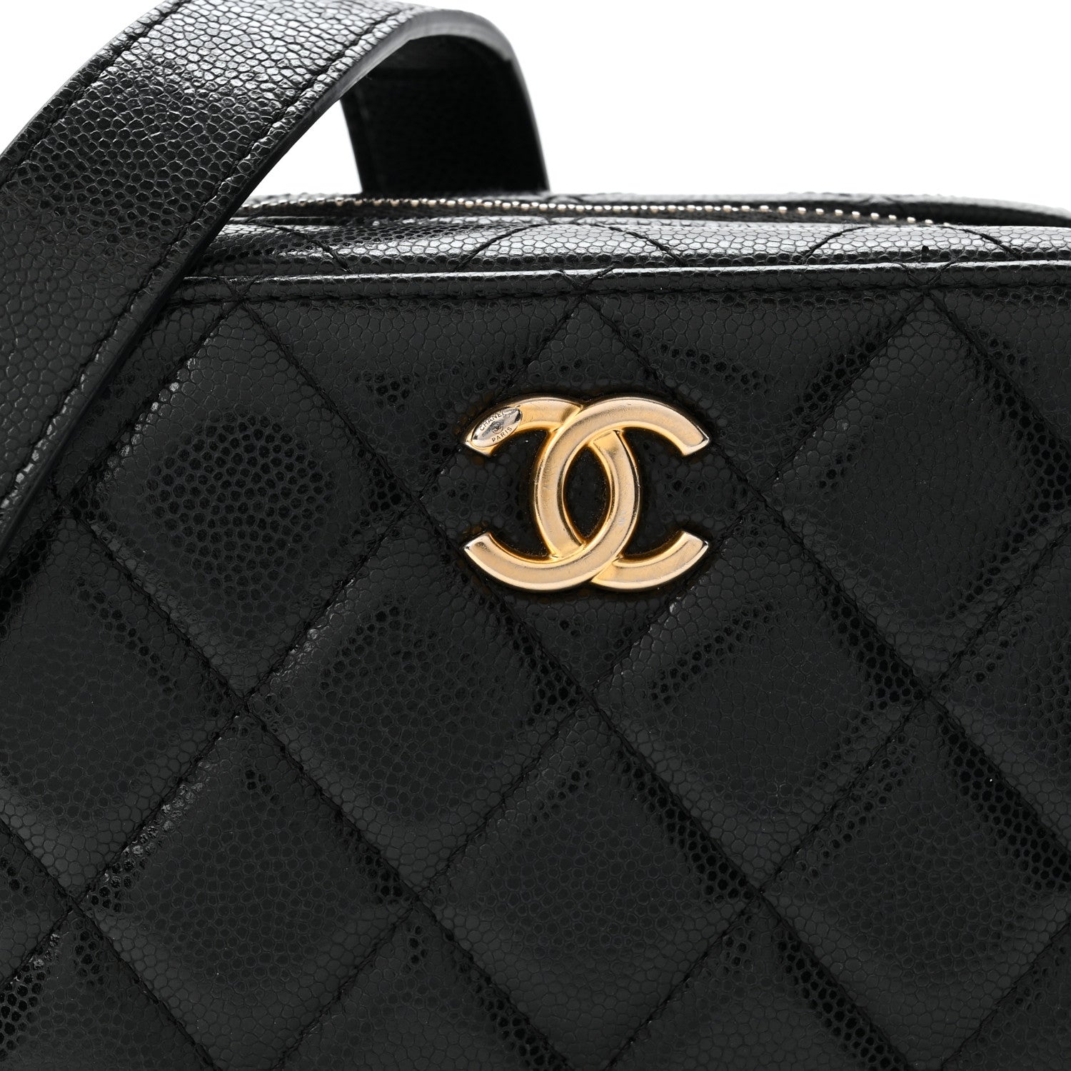 Chanel Caviar Quilted Twist Your Buttons Clutch With Chain Black 8 of 10