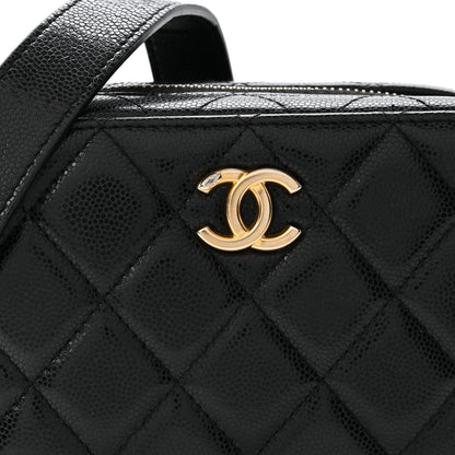 Chanel Caviar Quilted Twist Your Buttons Clutch With Chain Black 8 of 10