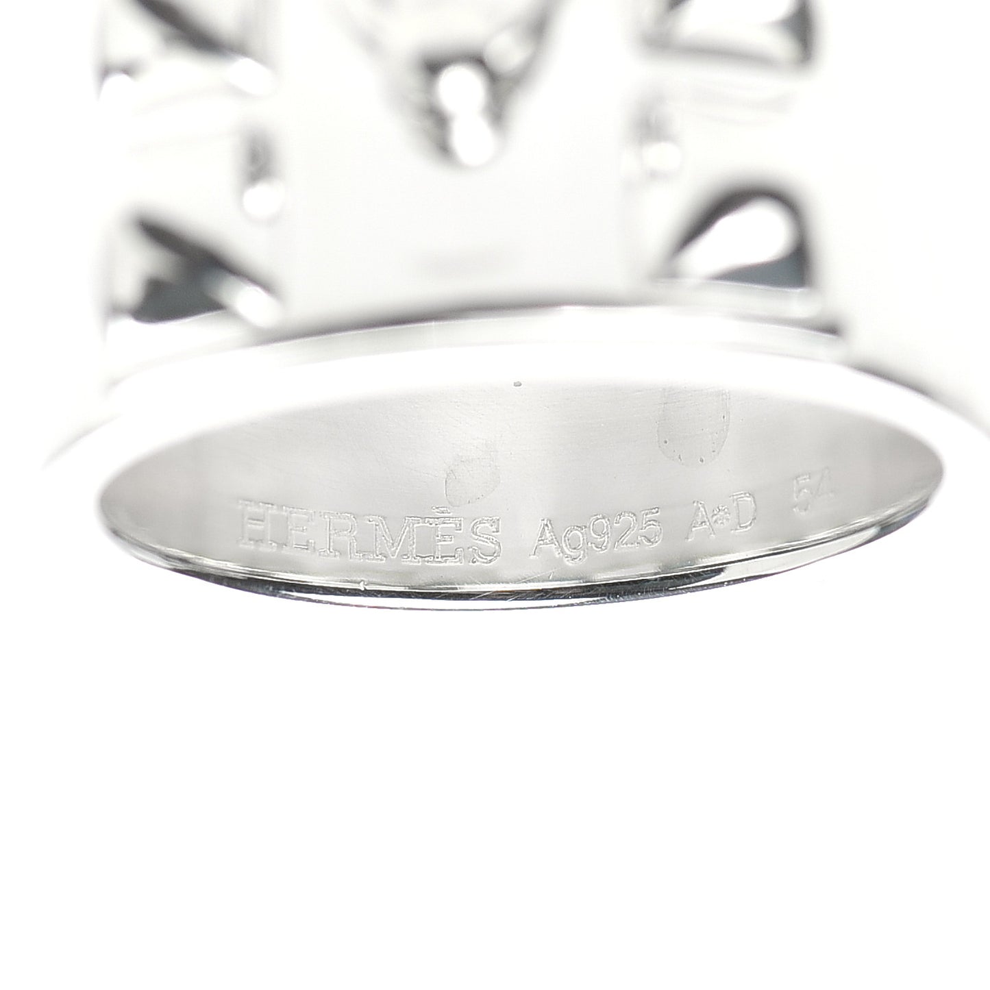 Sterling Silver Collier De Chien CDC Ring 54 6.75