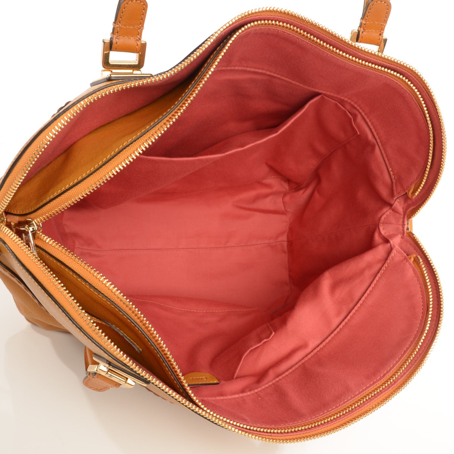 Chloe Grained Calfskin Large Angie Shoulder Bag Yellow 5 of 8