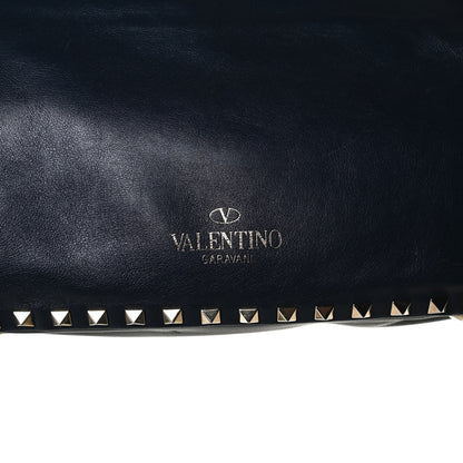 Valentino Garavani Vitello Small Rockstud Tote Marine 7 of 16