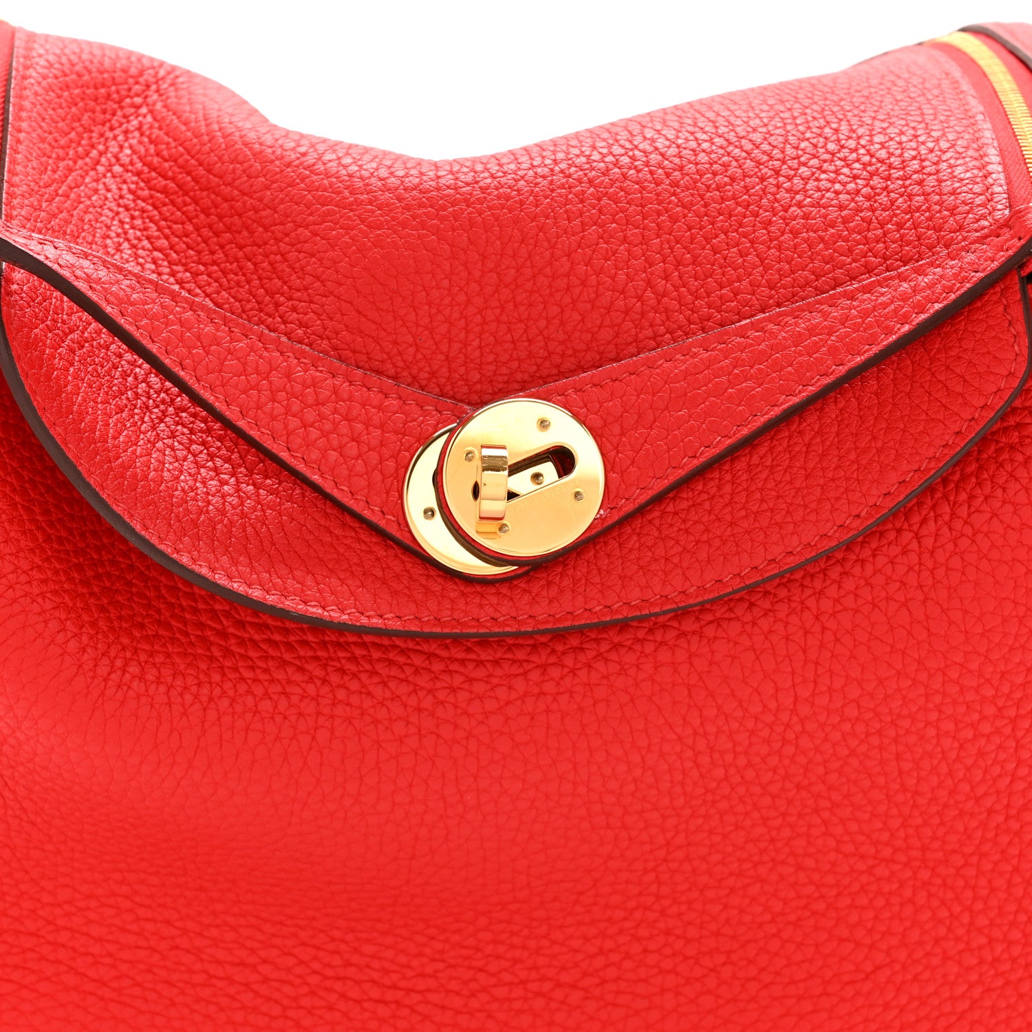 Hermes Taurillon Clemence Lindy 26 Rouge De Coeur 8 of 13