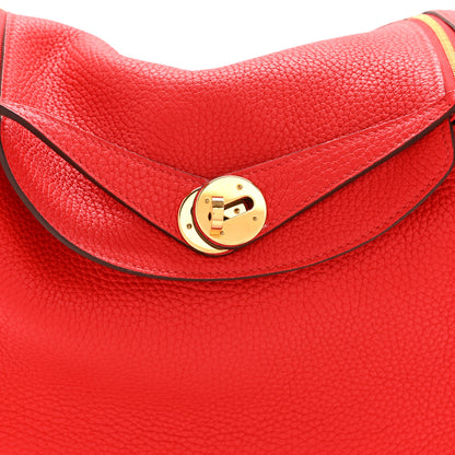 Hermes Taurillon Clemence Lindy 26 Rouge De Coeur 8 of 13
