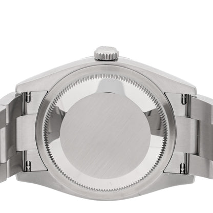 Rolex Stainless Steel 36mm Oyster Perpetual Watch Med Blue 126000 4 of 5