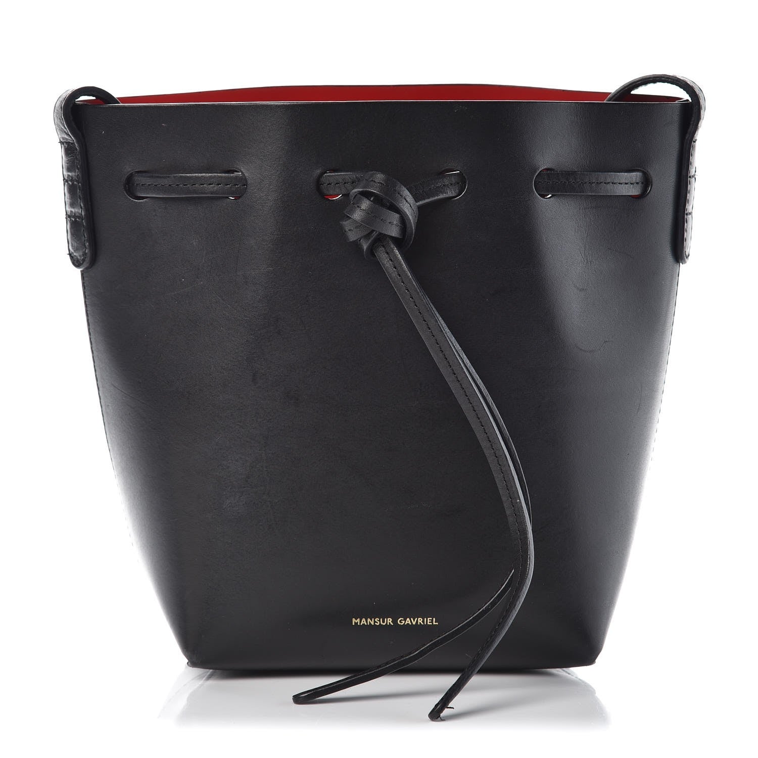 Mansur Gavriel Calfskin Mini Mini Bucket Bag Black Flamma 1 of 10