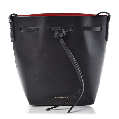 Mansur Gavriel Calfskin Mini Mini Bucket Bag Black Flamma 1 of 10