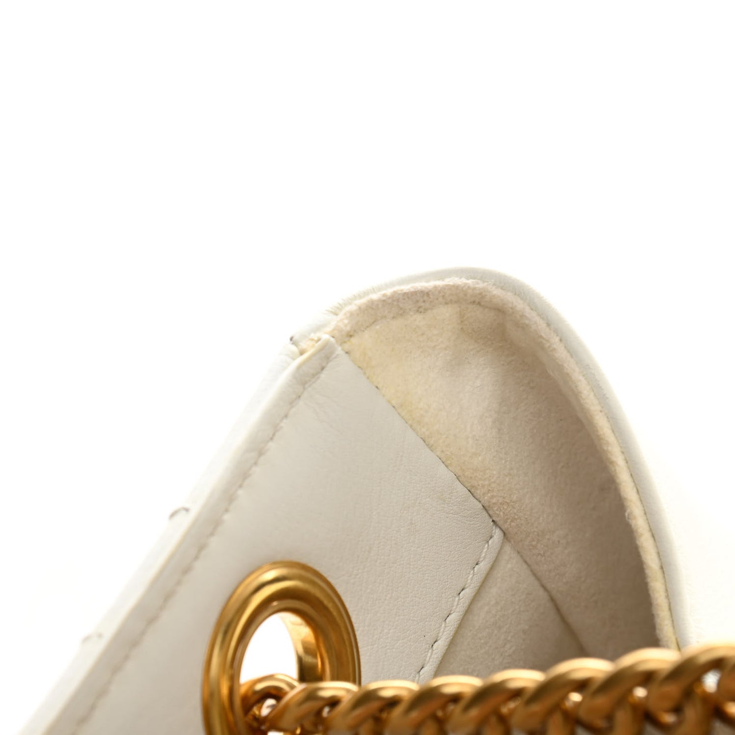 Calfskin New Wave Chain Tote Snow