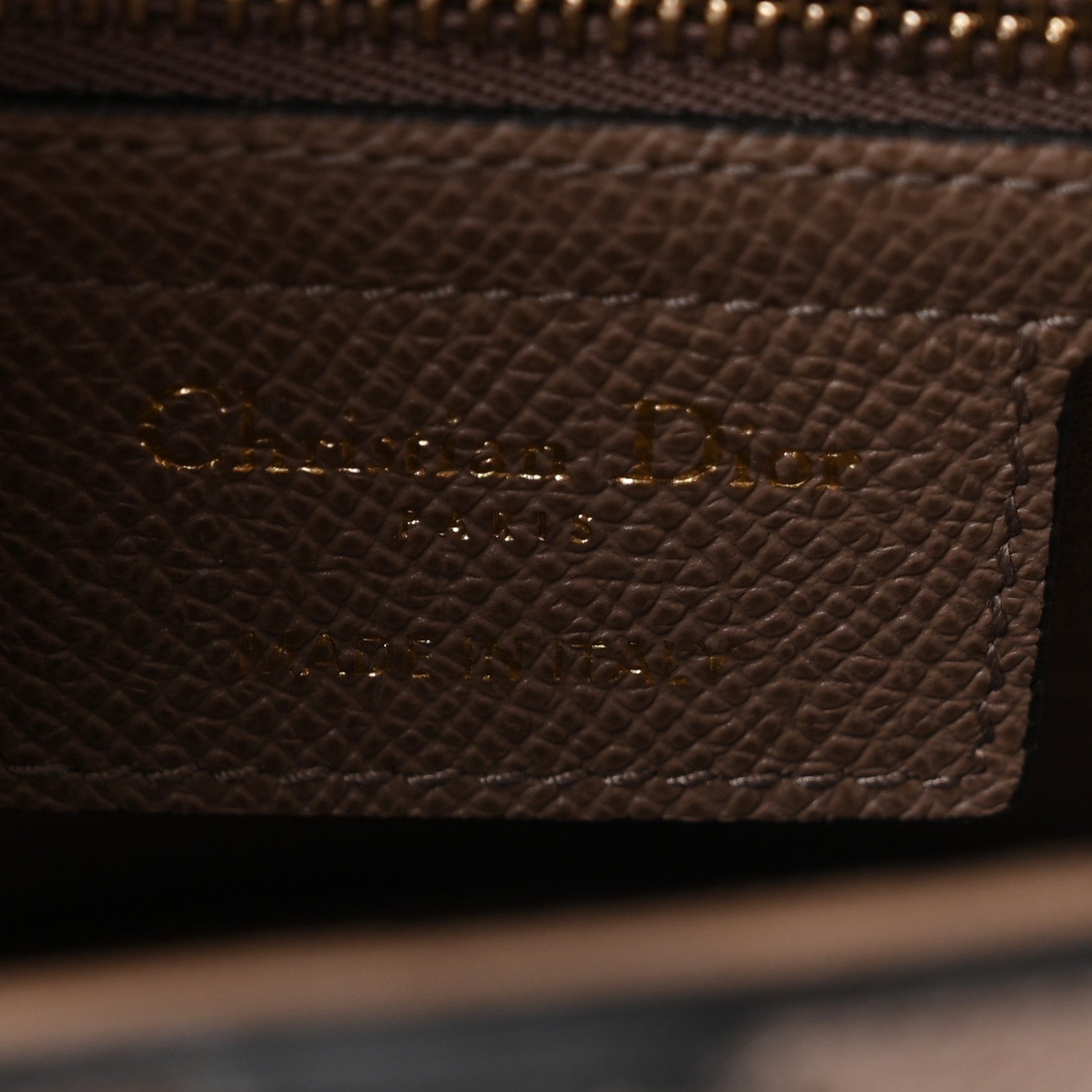 Christian Dior Grained Calfskin Saddle Bag With Strap Warm Taupe 6 of 11