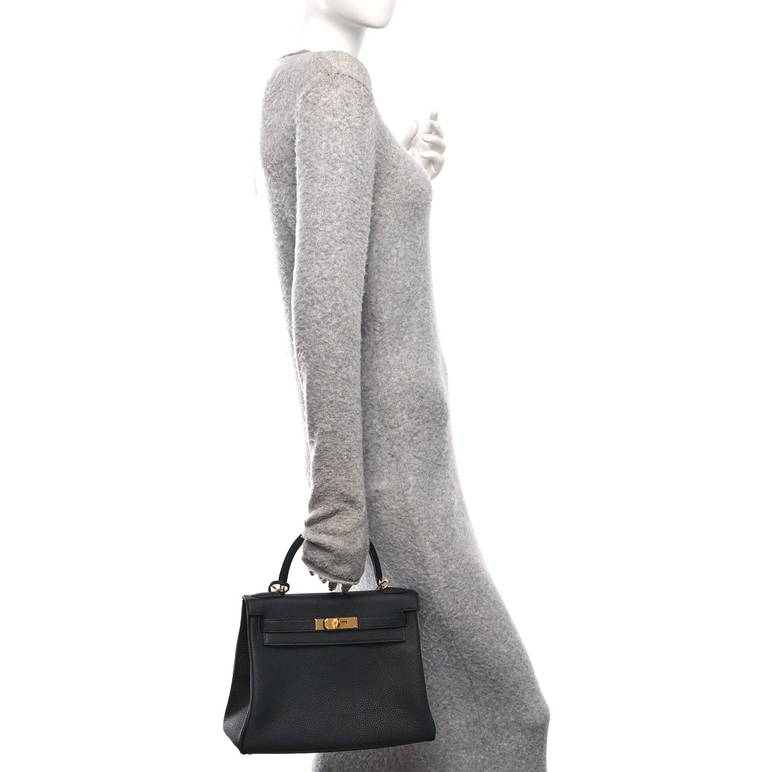 Hermes Togo Kelly Retourne 28 Black 2 of 11