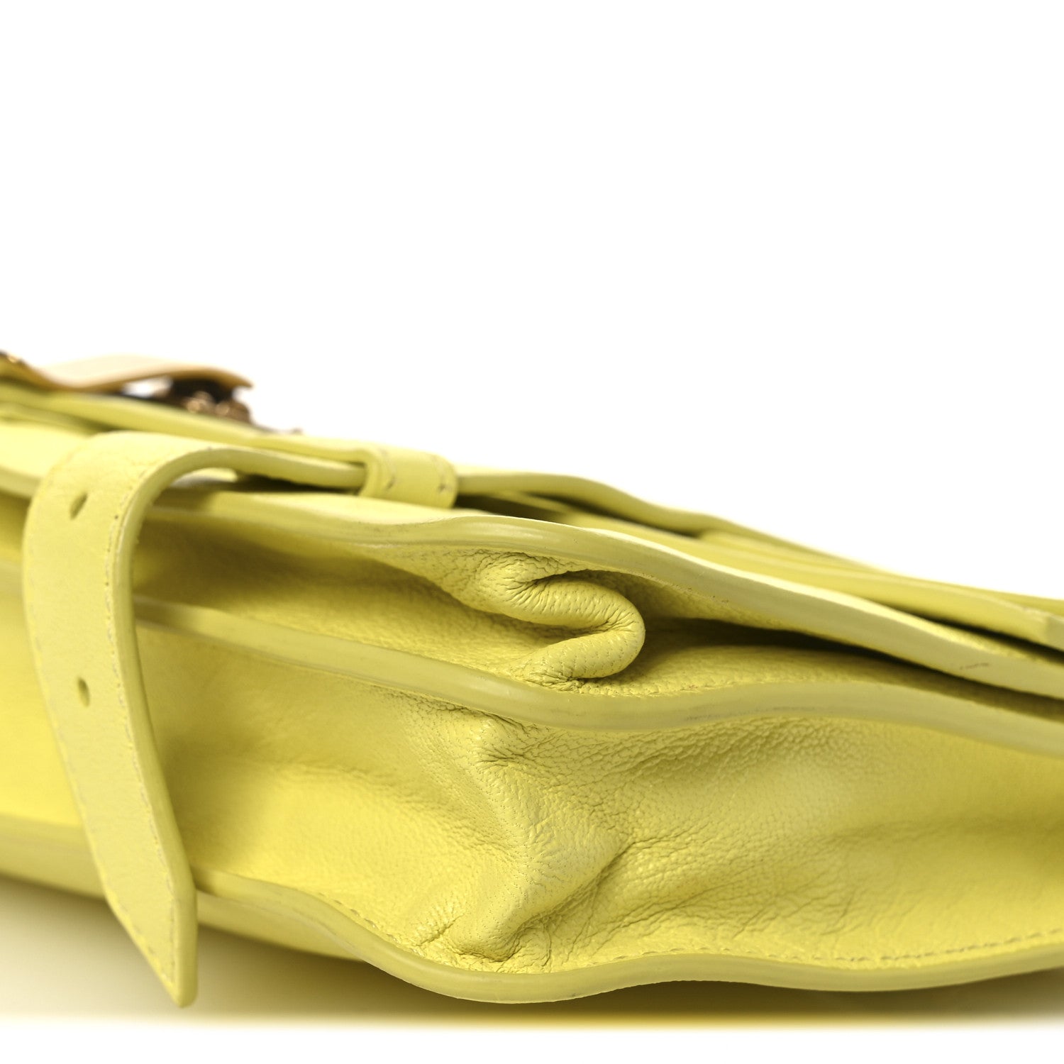 Proenza Schouler Lambskin PS1 Pochette Clutch Lemon 11 of 15