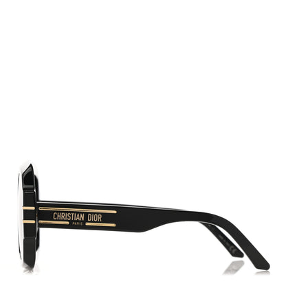 Christian Dior Acetate Diorsignature S1U Square Sunglasses Black 3 of 9