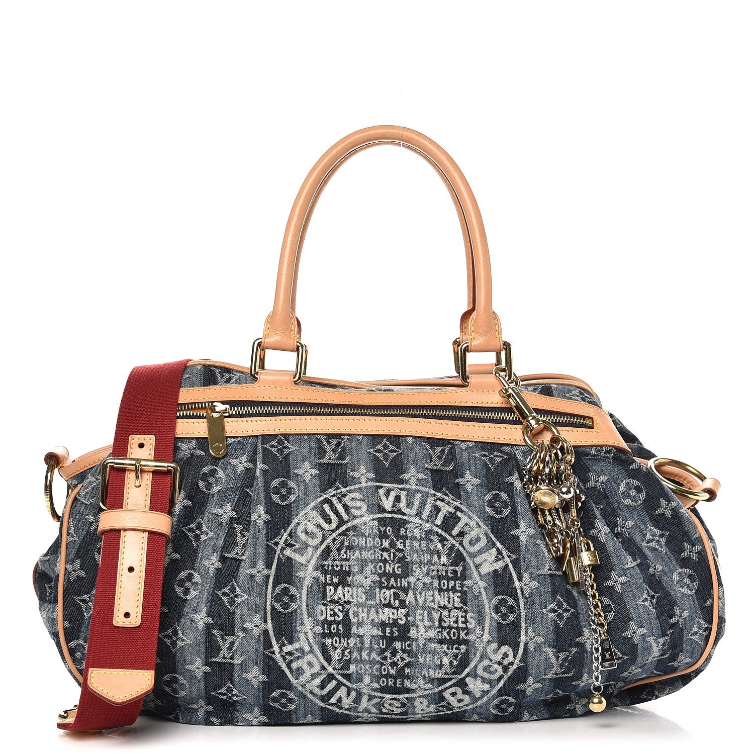 Louis Vuitton Denim Raye Cabas GM 1 of 8