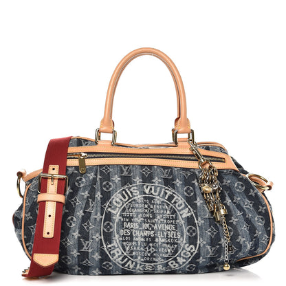 Louis Vuitton Denim Raye Cabas GM 1 of 8