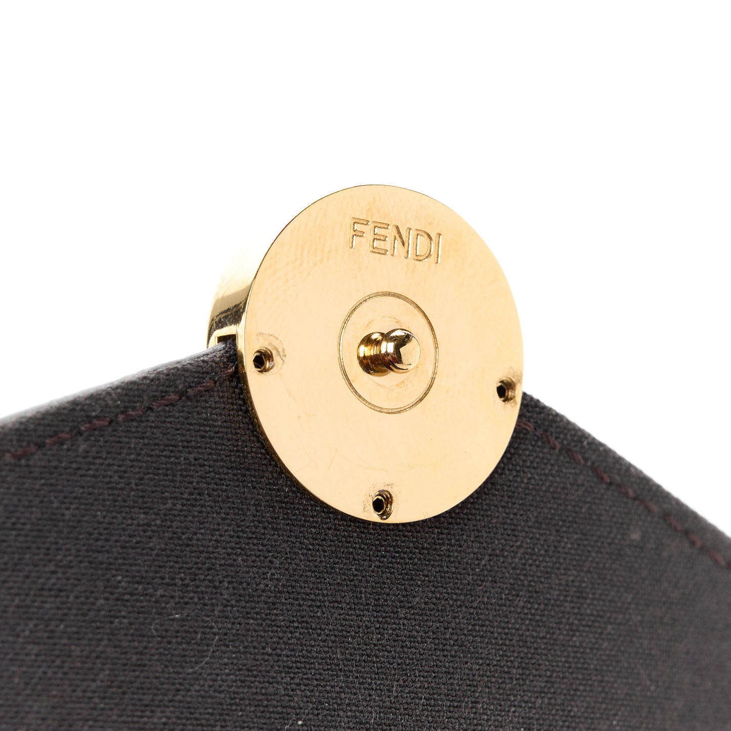 Vitello Soft F is Fendi Bi-Color FF 1974 Embossed Envelope Wallet On Chain with Pouches Maya Black