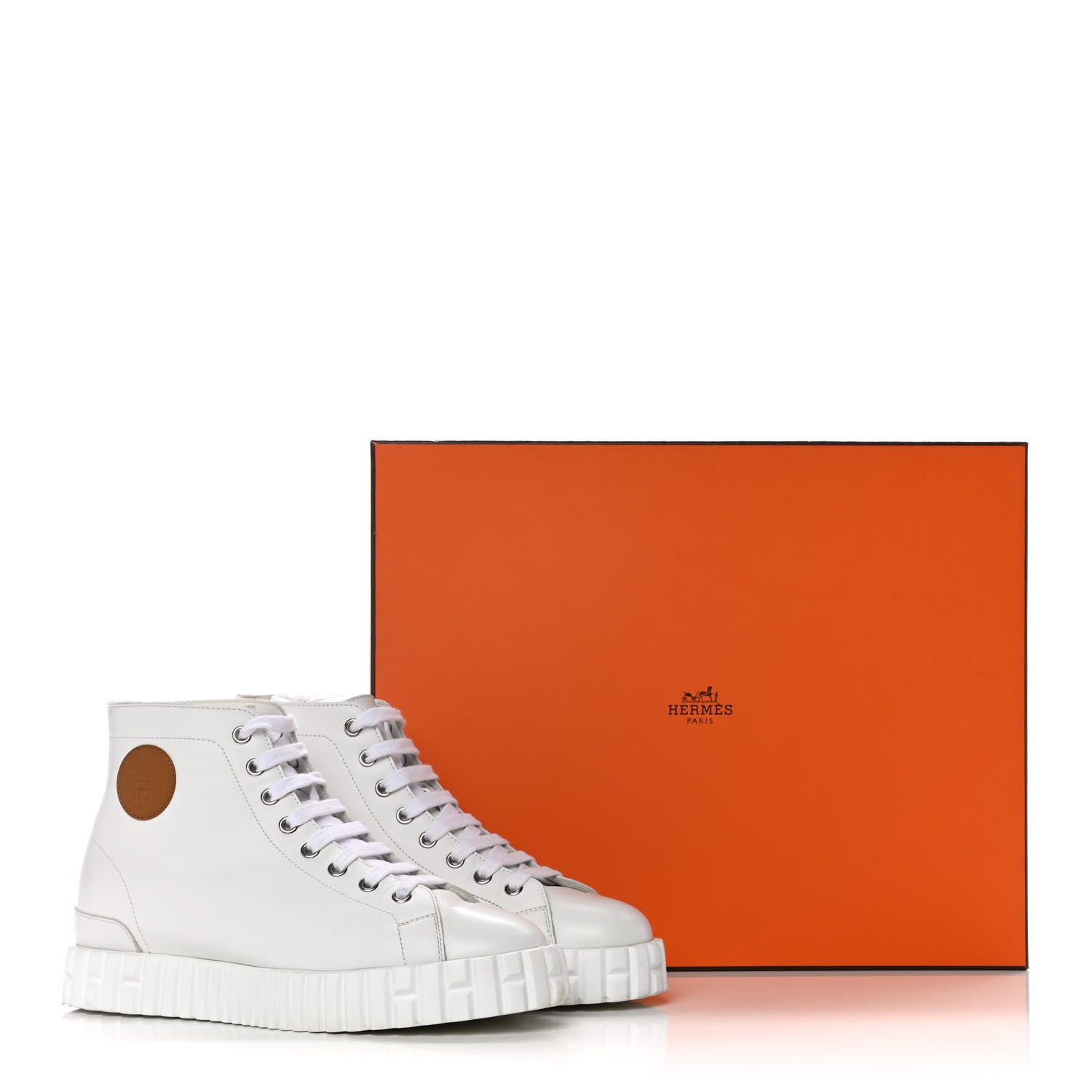 Hermes Calfskin Womens Climb Sneakers 38 White 14 of 14
