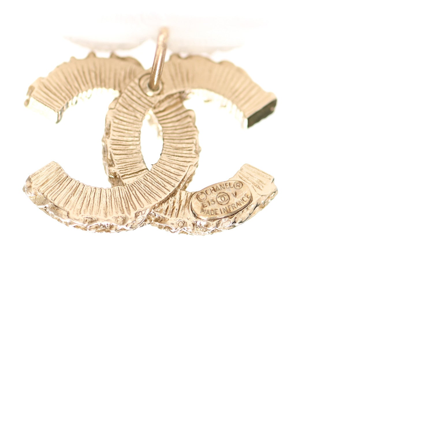 Chanel Enamel CC Baroque Earrings Black Gold 4 of 5