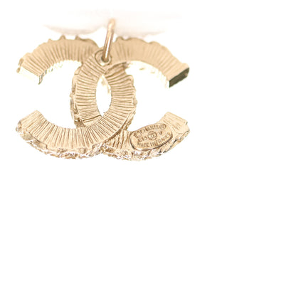 Chanel Enamel CC Baroque Earrings Black Gold 4 of 5