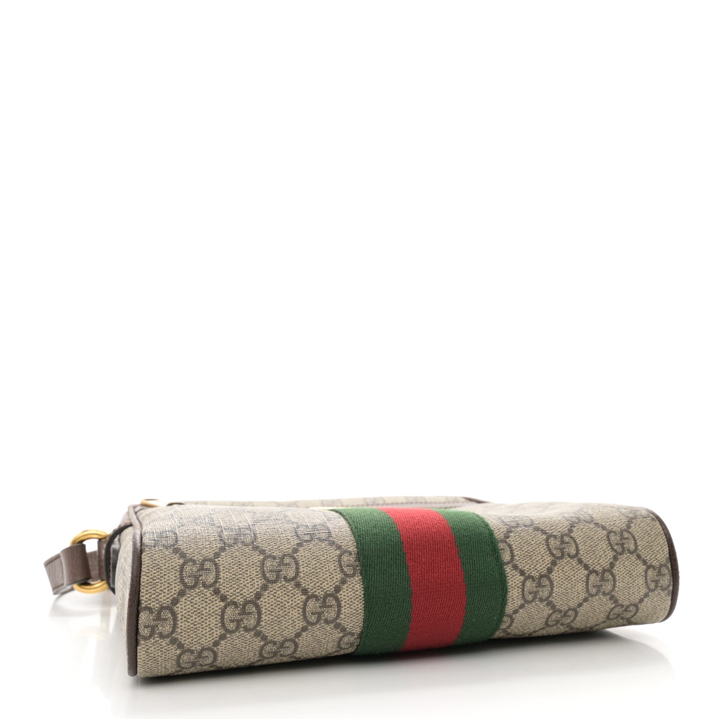 GG Supreme Monogram Web Small Ophidia Messenger Bag Brown