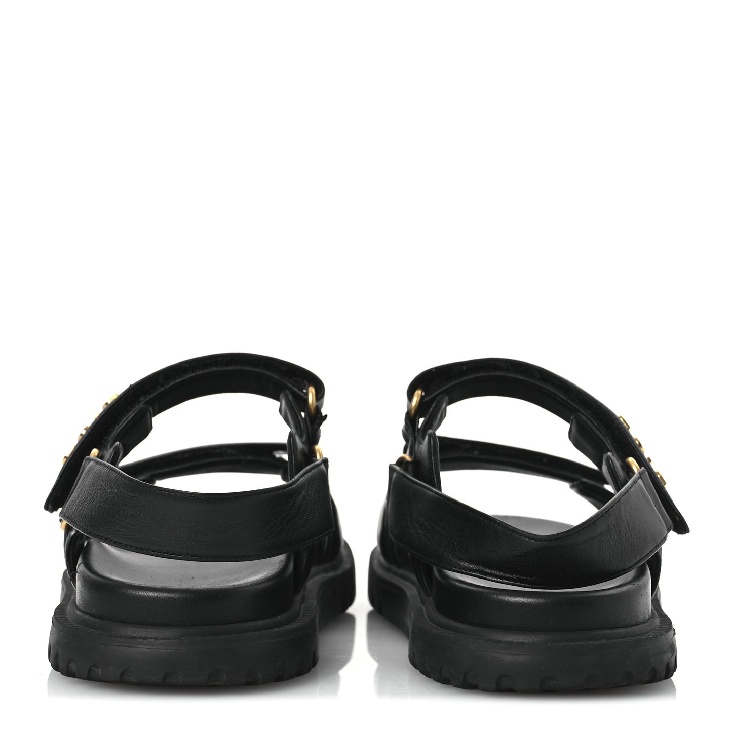 Lambskin Dioract 10mm Sandals 39 Black