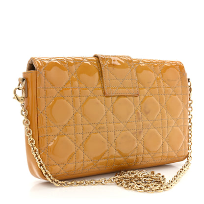 Christian Dior Patent Cannage Miss Dior Promenade Pouch Yellow 3 of 19