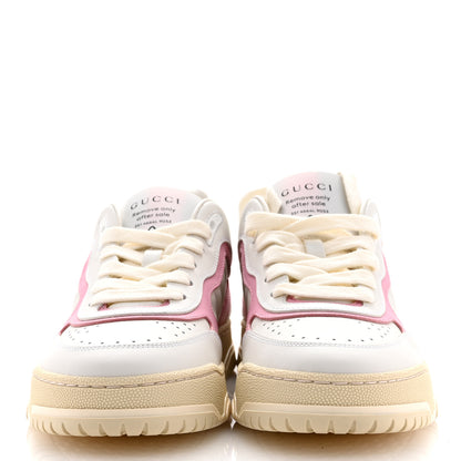 Gucci Calfskin Womens Re-Web Sneakers 38.5 White Pink 3 of 10