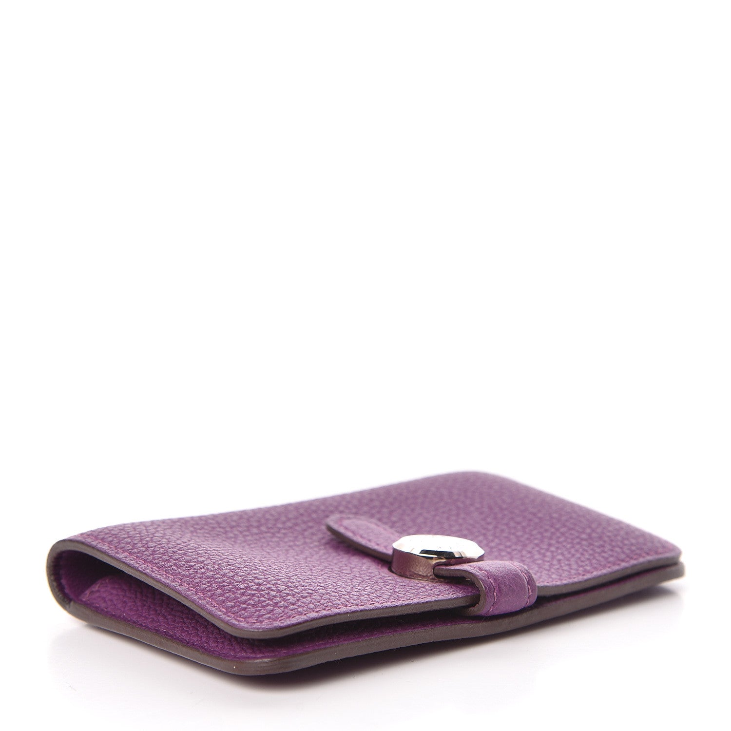 Hermes Togo Dogon Card Case Key Holder Anemone 4 of 11