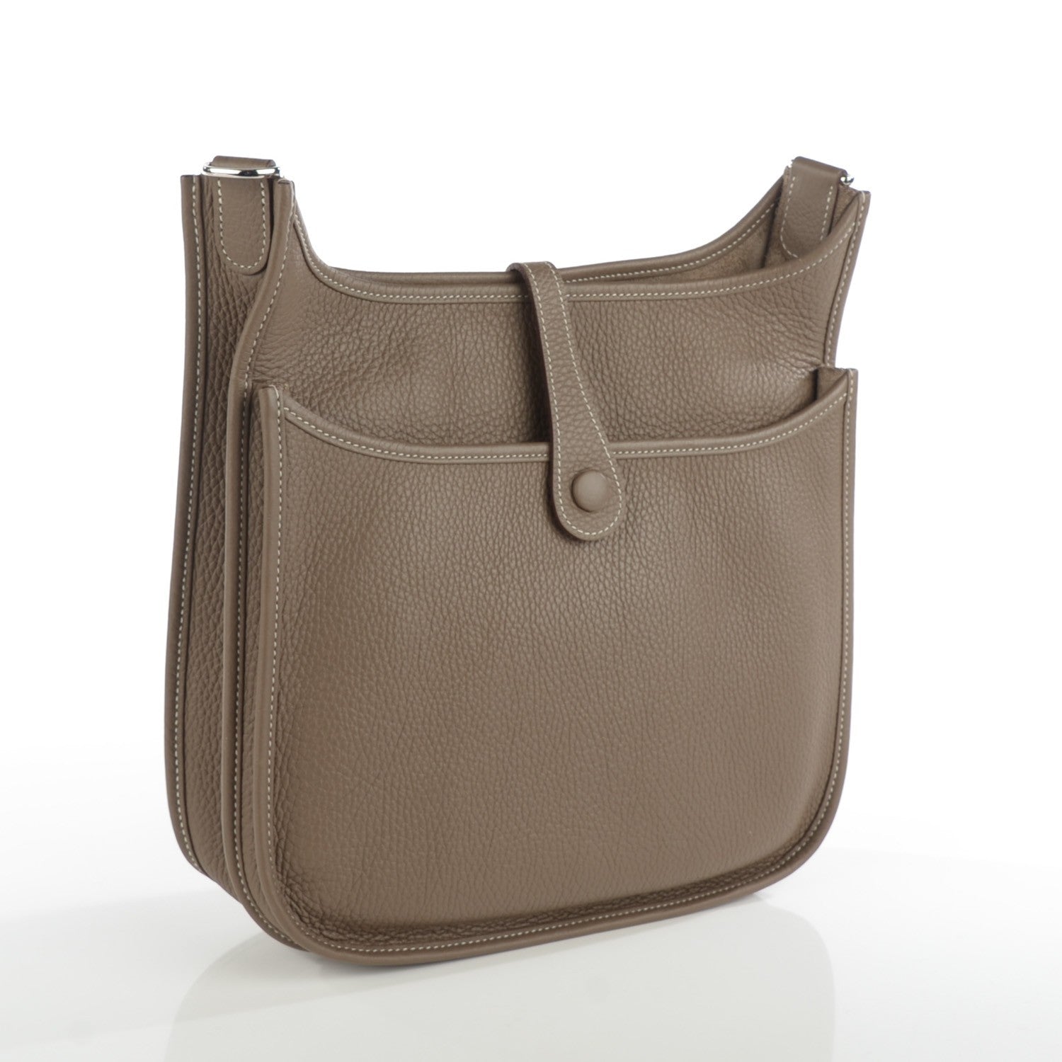 Hermes Taurillon Clemence Evelyne III PM Etoupe 3 of 8