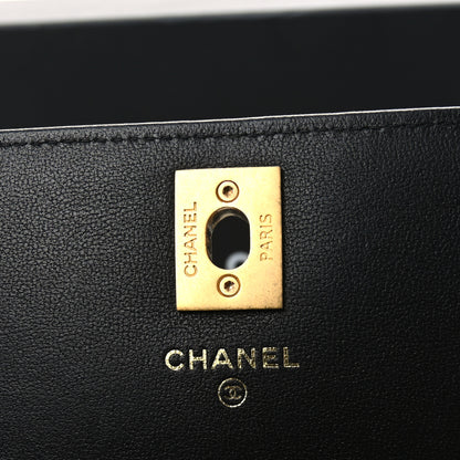 Chanel Caviar Quilted Chain Link Clutch With Chain Black 6 of 12